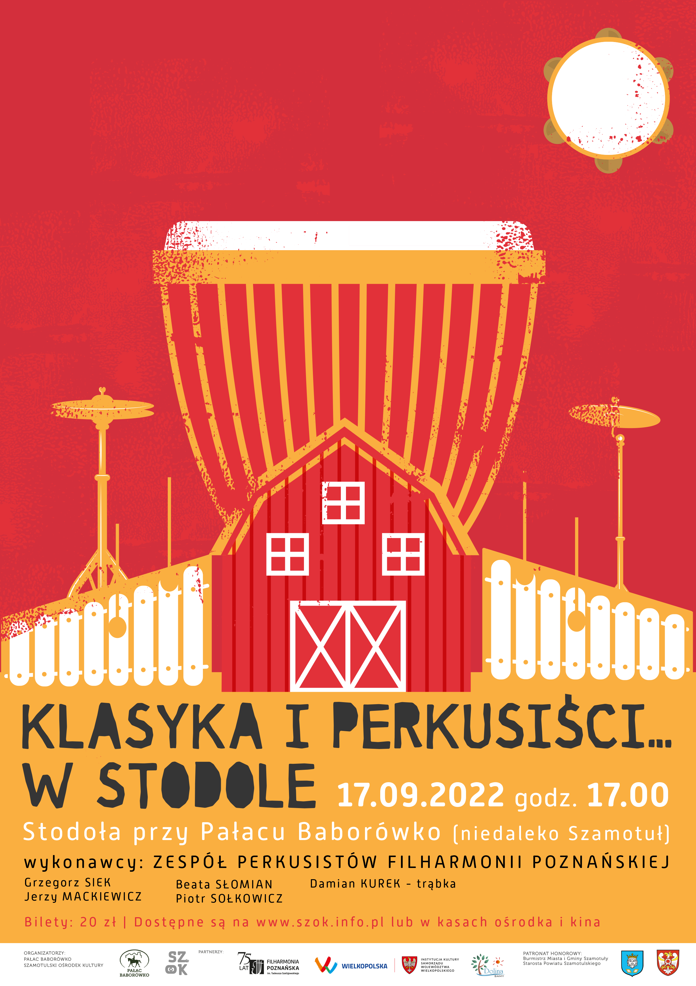 Perkusiści w stodole