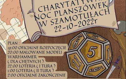 Zdjęcie do IV Charytatywna Noc Plansz&oacute;wek w Szamotułach