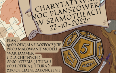 Zdjęcie do IV Charytatywna Noc Plansz&oacute;wek w Szamotułach