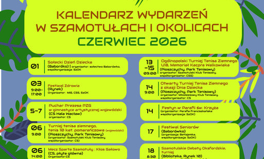 Zdjęcie do Kalendarz imprez: CZERWIEC 2026