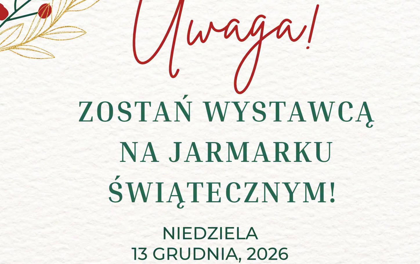 Jarmark Bożonarodzeniowy - wystawcy
